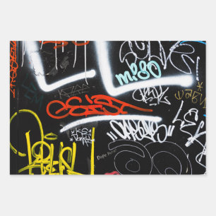 tagged wrapping paper sheet