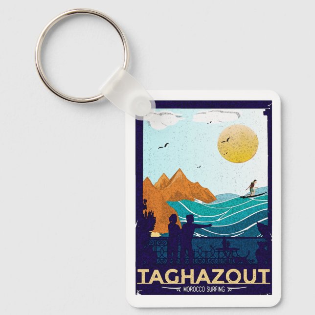 Taghazout Morocco Key Ring (Front)
