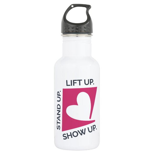 Tagline White Water Bottle (Front)