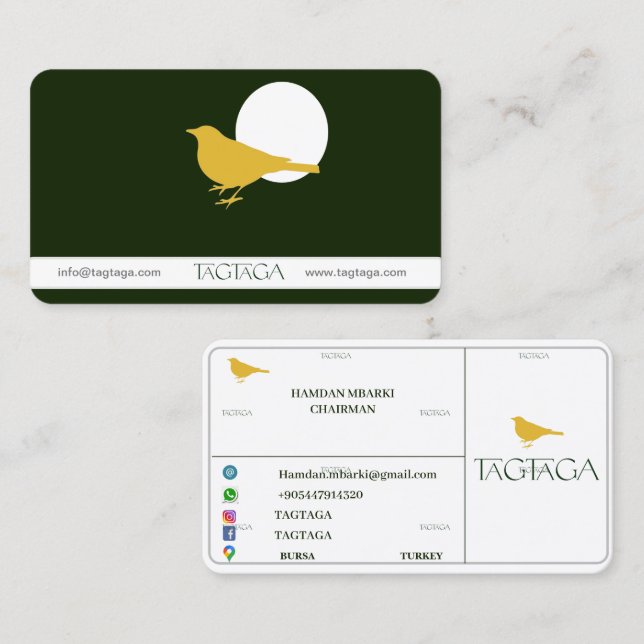 TAGTAGA Business Card (Front/Back)