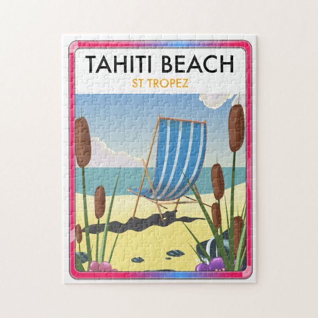 Tahiti beach st tropez jigsaw puzzle (Vertical)