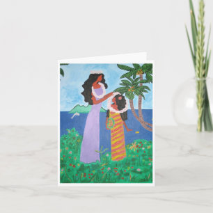 Tahiti Girls Card