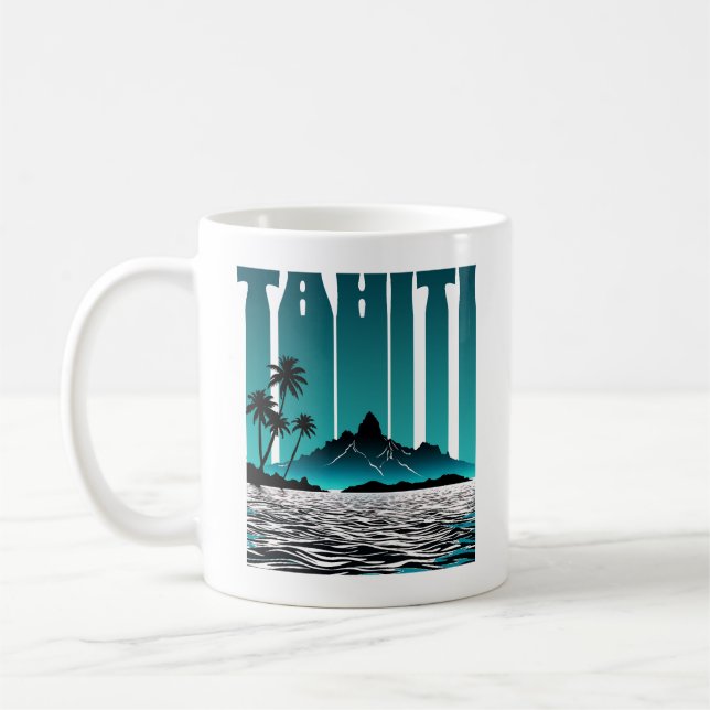 Tahiti Islands South Pacific Coffee Mug (Left)