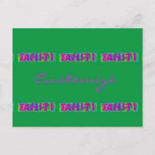 Tahiti Sign Thunder_Cove Postcard
