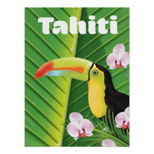 Tahiti Toucan travel print