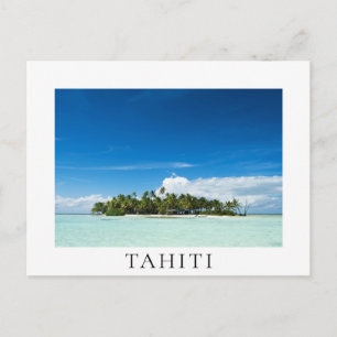 Tahiti, tropical island in the pacific postcard