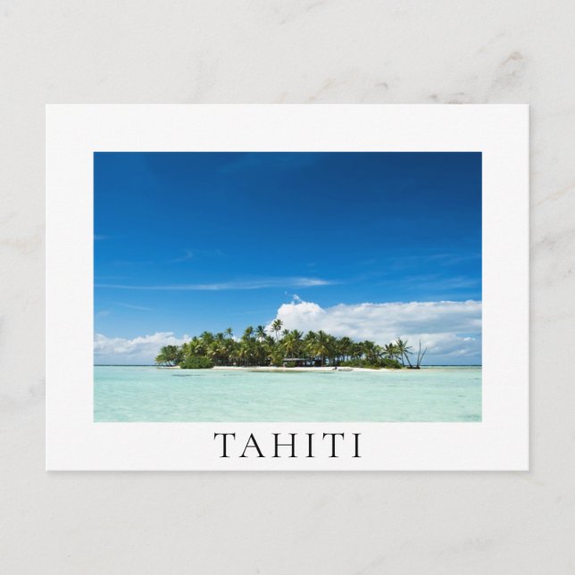 Tahiti, tropical island in the pacific postcard (Front)