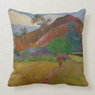 Tahitian Landscape, 1891 (oil on canvas) Cushion