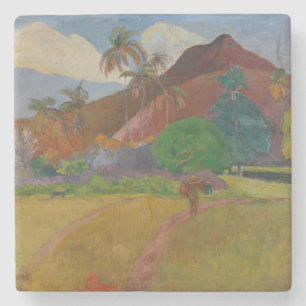 Tahitian Landscape, 1891 (oil on canvas) Stone Coaster