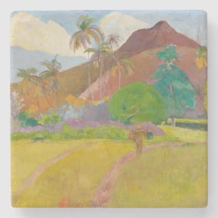 Tahitian Landscape (by Paul Gaugin) Stone Coaster