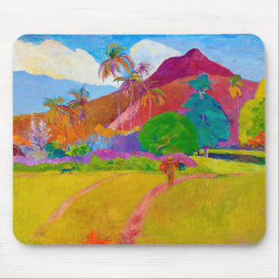 Tahitian Landscape, Gauguin Mouse Pad