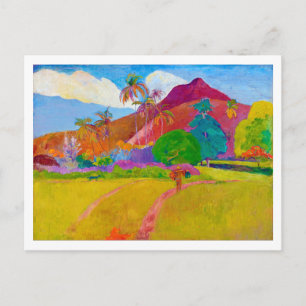 Tahitian Landscape, Gauguin Postcard