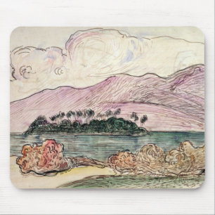 Tahitian Landscape (w/c on paper) Mouse Pad