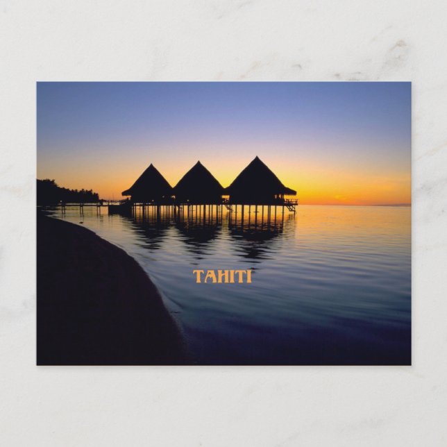 Tahitian Sunset Postcard (Front)
