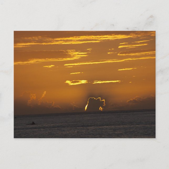 Tahitian Sunset Postcard (Front)