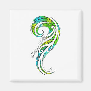 Tahitian Tattoo - Hawaiian Tattoo Graphic _1 Magnet