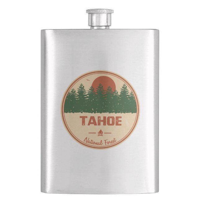 Tahoe National Forest Hip Flask (Front)