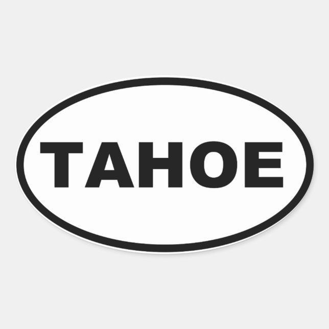 TAHOE OVAL STICKER (Front)