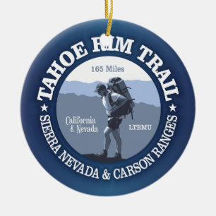 Tahoe Rim Trail Ceramic Tree Decoration