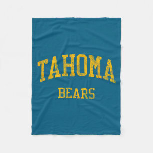 Tahoma high school hs maple valley wa vintage fleece blanket