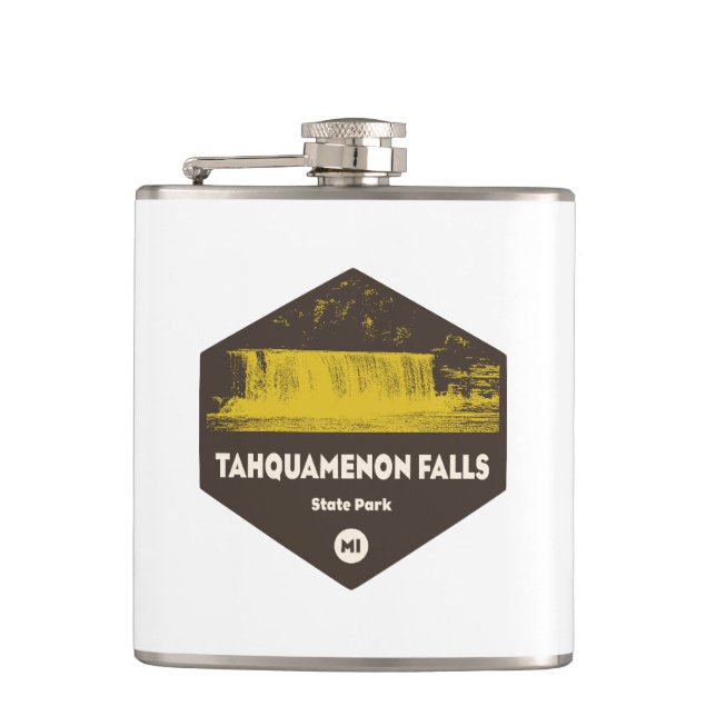 Tahquamenon Falls State Park Michigan Hip Flask (Front)