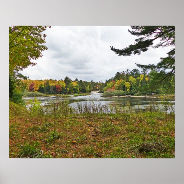 TAHQUAMENON FALLS STATE PARK, MICHIGAN, IN AUTUMN POSTER (Front)
