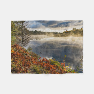 Tahquamenon River Sunrise Paradise, Michigan Fleece Blanket