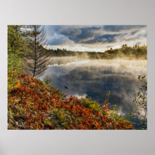 Tahquamenon River Sunrise   Paradise, Michigan Poster