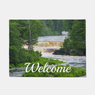 Tahquamenon The Lower Falls Welcome Doormat