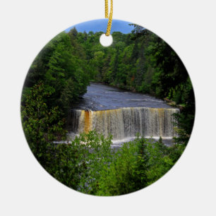Tahquamenon Upper Falls IV Ceramic Ornament