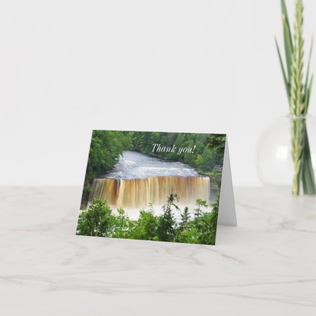 Tahquamenon Upper Falls Thank You Card (Front)