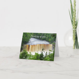 Tahquamenon Upper Falls Thinking Of You Card