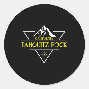 Tahquitz Rock And Peak California - Usa 1980s Retr Classic Round Sticker