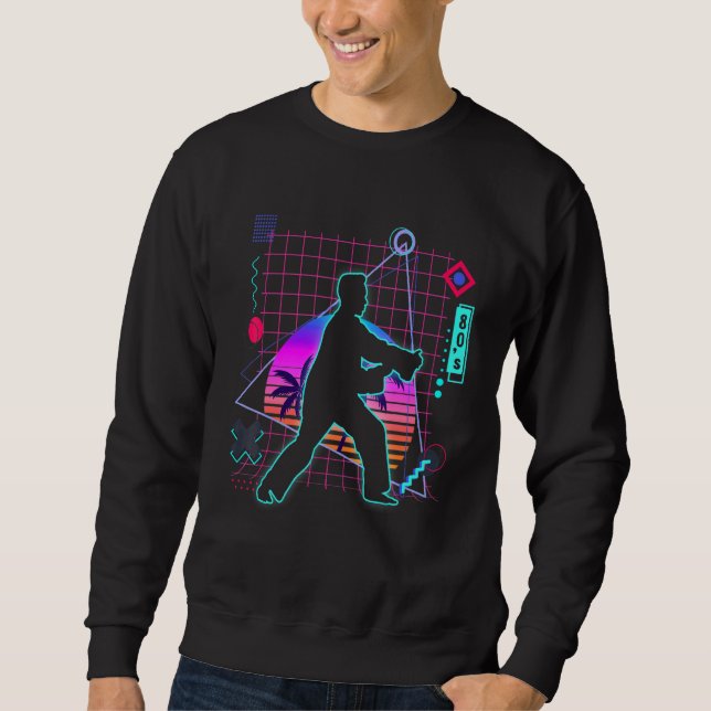 Tai Chi Aesthetic Vaporwave 80s Style Tai Chi Mart Sweatshirt (Front)