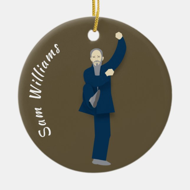 Tai Chi Ceramic Ornament (Front)