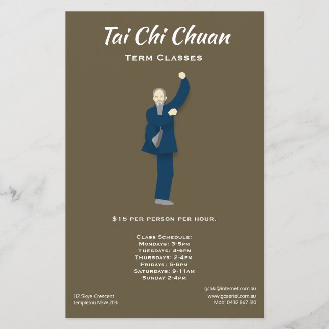 Tai Chi Chuan Flyer (Front)