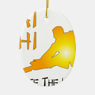 Tai Chi - Cultivate The Harmony Ceramic Tree Decoration