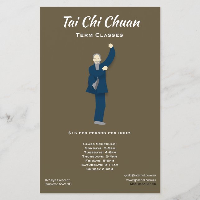 Tai Chi Flyer (Front)