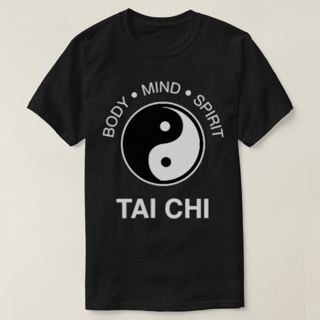 Tai Chi for Mind Body Wellness Yin Yang T-Shirt (Design Front)