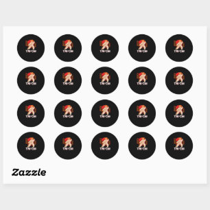 Tai Chi Instructor Tai Chi Cat Classic Round Sticker