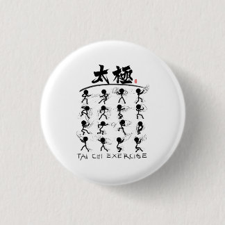 Tai Chi kung fu(功夫) 3 Cm Round Badge