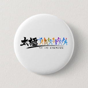 Tai Chi kung fu(功夫) 6 Cm Round Badge
