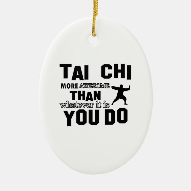TAI CHI MARTIAL arts gifts Ceramic Ornament (Front)