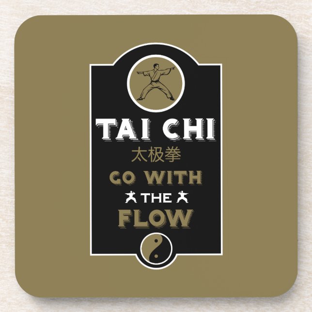 Tai Chi Practitioner Gift Coaster (Front)