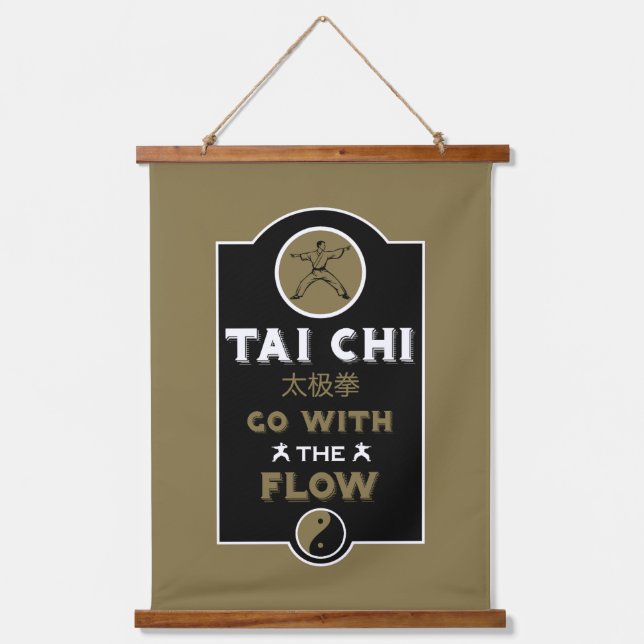 Tai Chi Practitioner Gift Hanging Tapestry (Front)
