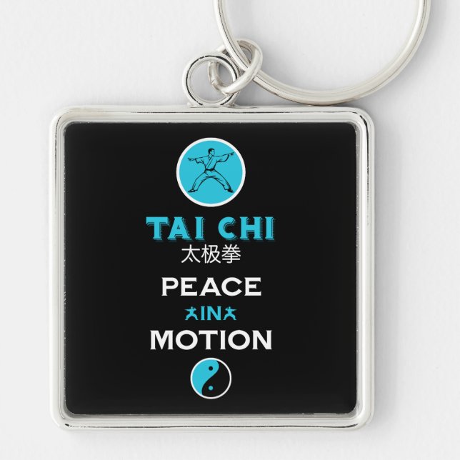 Tai Chi Practitioner Gift Key Ring (Front)