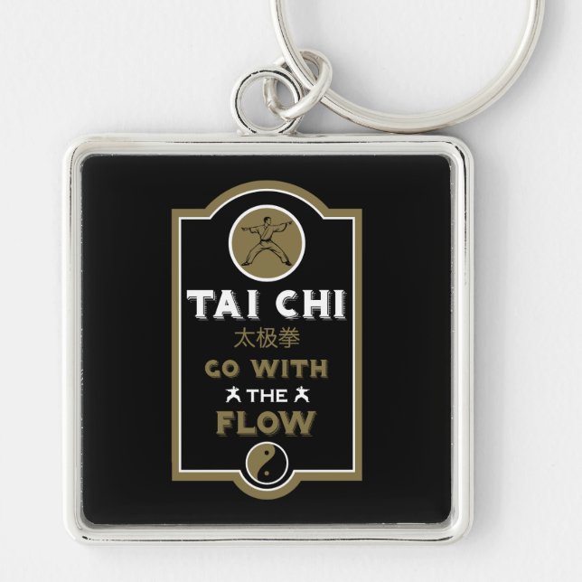 Tai Chi Practitioner Gift Key Ring (Front)