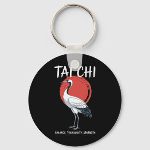 Tai Chi Qigong Crane Martial Arts Yoga Meditation Key Ring