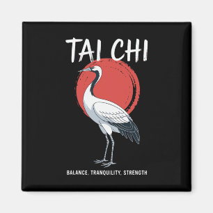 Tai Chi Qigong Crane Martial Arts Yoga Meditation Magnet