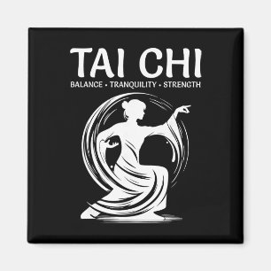 Tai Chi Qigong Crane Martial Arts Yoga Meditation Magnet
